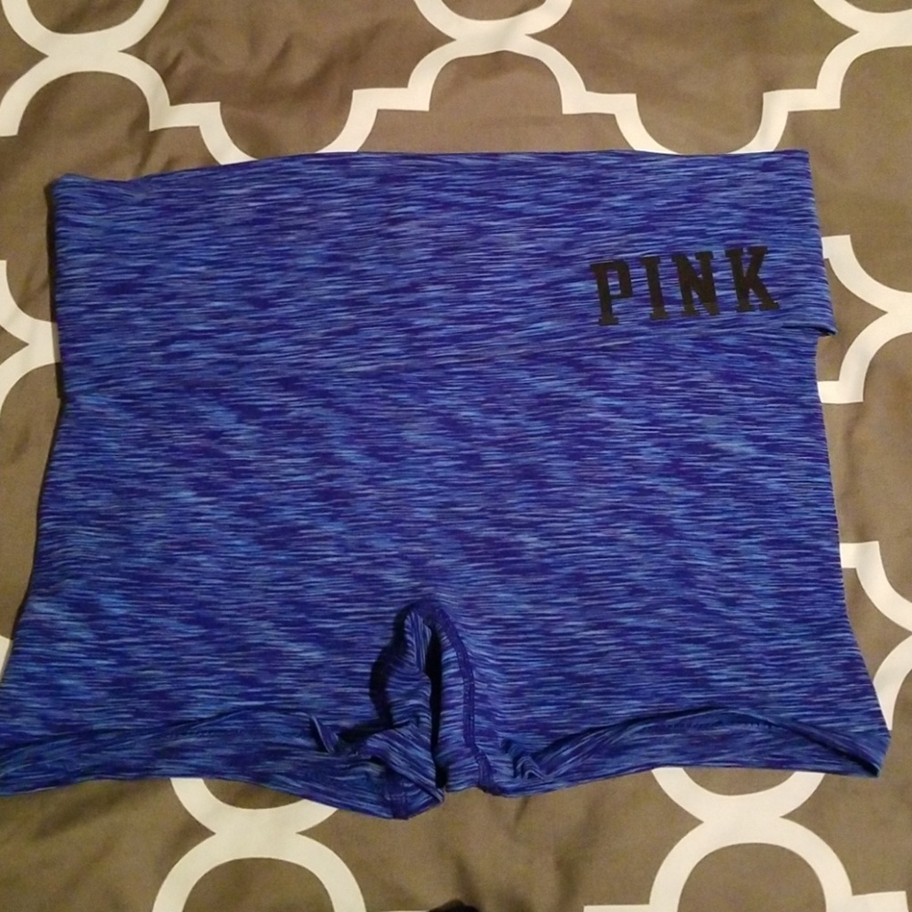 Pink yoga shorts
